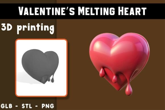 Bringing Fantasy to Life: A Deep Dive into the Valentine’s Melting Heart 3D Model