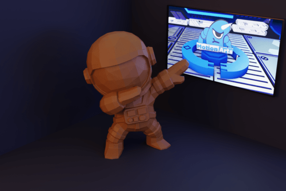 Cartoon Lowpoly Astronaut: Bridging Digital Art and Tangible 3D Printing Trends