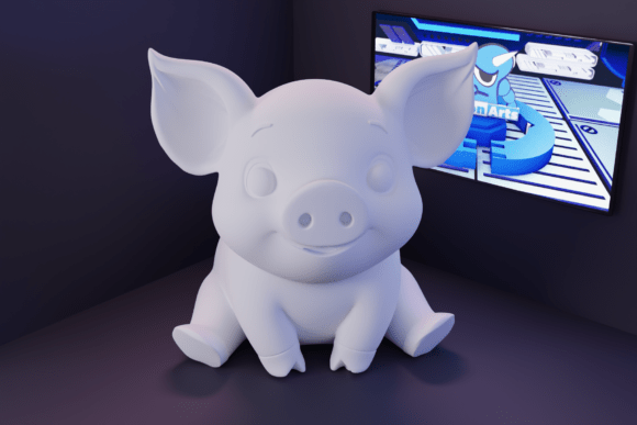 Cartoon Pig: Strategic Applications for 3D Printing in Branding and Design