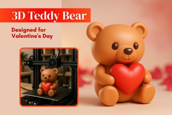 Celebrate Love with a 3D Printable Teddy Bear: The Perfect Valentine’s Day Gift