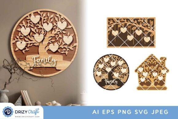 Creating Meaningful Keepsakes: A Guide to the Family Tree Laser Cut 3D Design Set