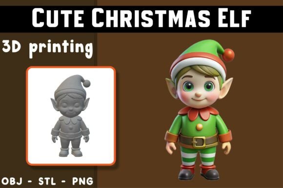 Cute Christmas Elf 3D Model Guide