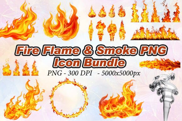 Fire Flame Smoke PNG: Elevating Digital Design with High-Resolution 3D Assets
