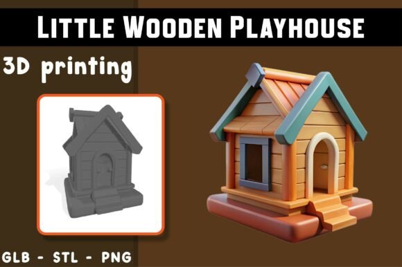 Little Wooden Playhouse 3D Model Guide