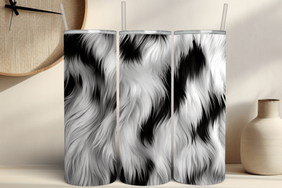 Mastering the Look: A Guide to 3D Black and White Fur Tumbler Wrap PNGs