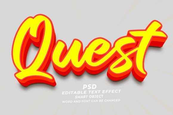 Mastering the Quest PSD 3D Editable Text Effect: A Comprehensive Guide for Designers