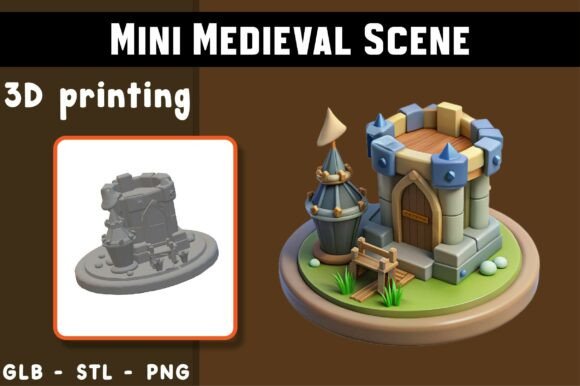 Mini Medieval Scene 3D Model Guide