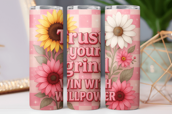Motivation Tumbler Wrap Skinny 3D Design
