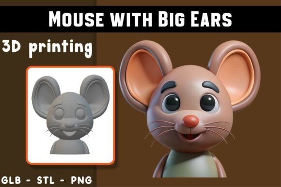 Mouse with Big Ears 3D Model: A Creative Guide
