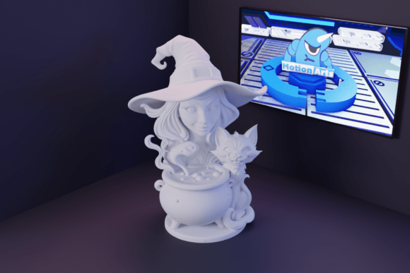 Strategic Applications of the Witch with Cauldron 3D Model for Creators and Businesses