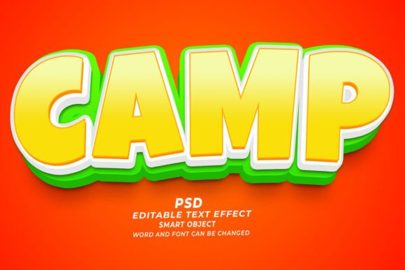 Streamlining Visual Branding with the Camp PSD 3D Editable Text Effect