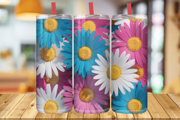 Transform Your 20oz Tumblers with the Daisy 3D Design Wrap