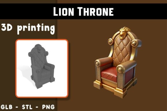 Unveiling the Lion Throne 3D Model: A Gateway to Digital Fantasy and Creative Printing