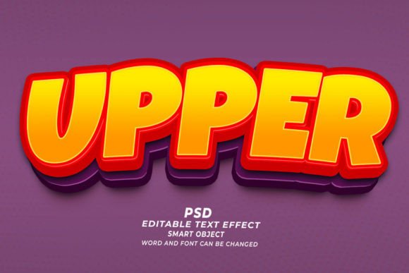 Upper PSD 3D Editable Text Effect Guide