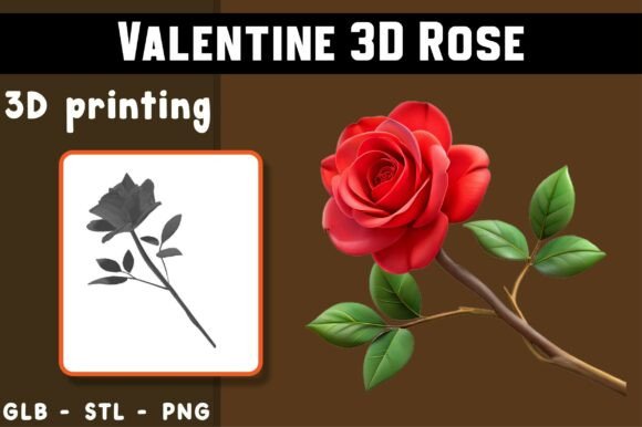 Valentine Rose 3D Model: A Digital Masterpiece for Collectors and Creators