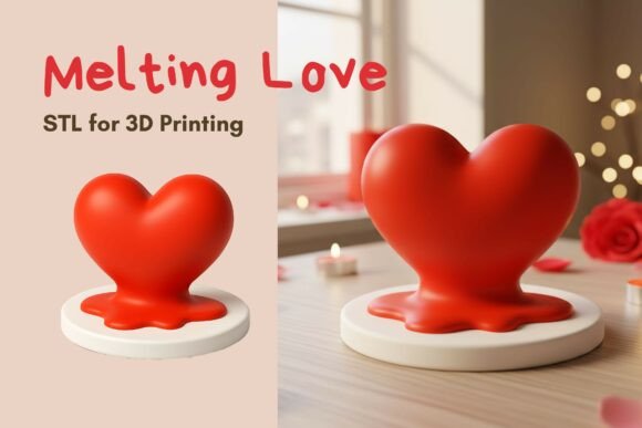 Valentine’s Melting Heart: A Creative 3D Printing Guide for Romantic Decor
