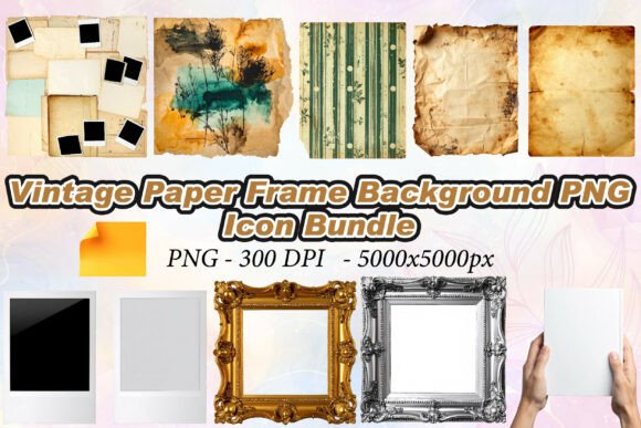 Vintage Paper Frame Background PNG Guide